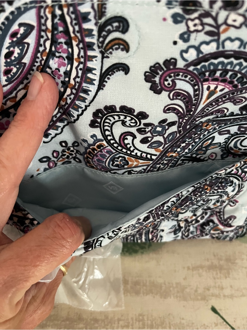 Vera Bradley RFID Cotton Wallet/Crossbody Purse- NWT - Picture 4 of 9